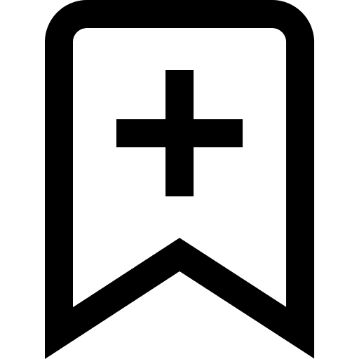 Bookmark shapes and symbols shapes add icon
