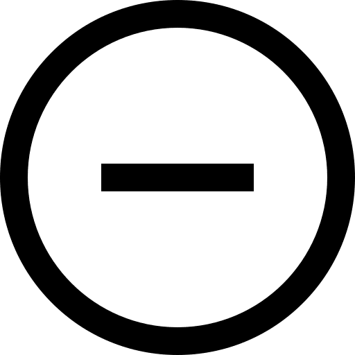 Minus maths less substraction icon