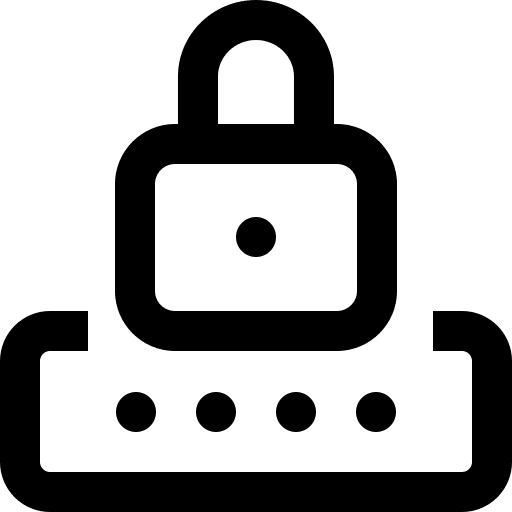 Password multimedia login access icon