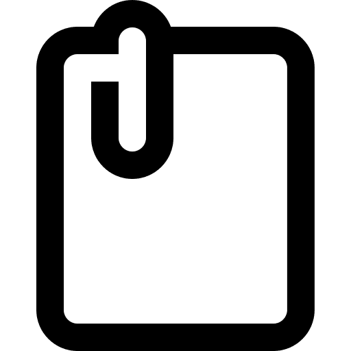 Attached files attach archive icon