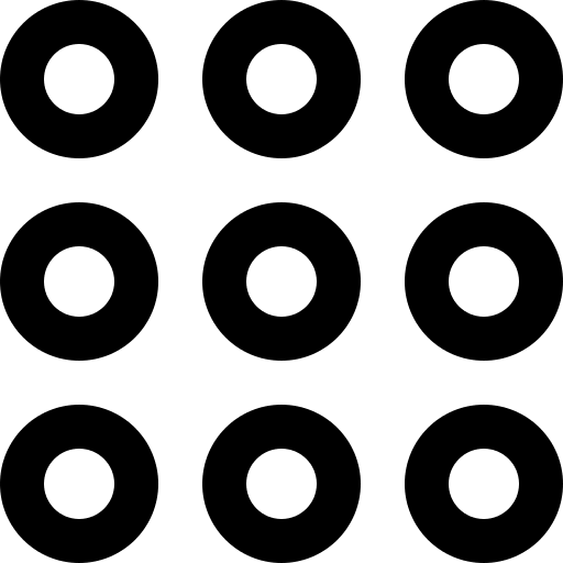 Circled options circled interface icon
