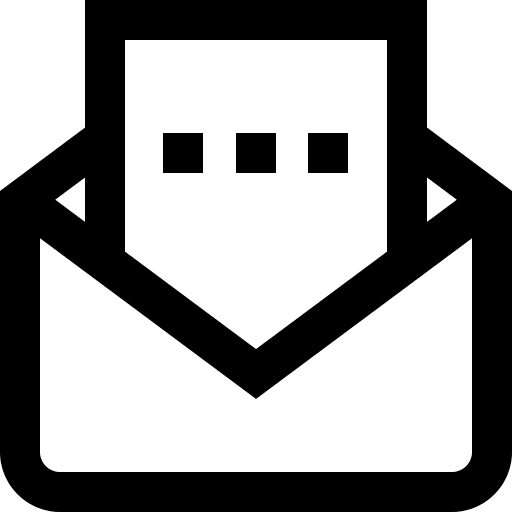 Email multimedia communications envelope icon