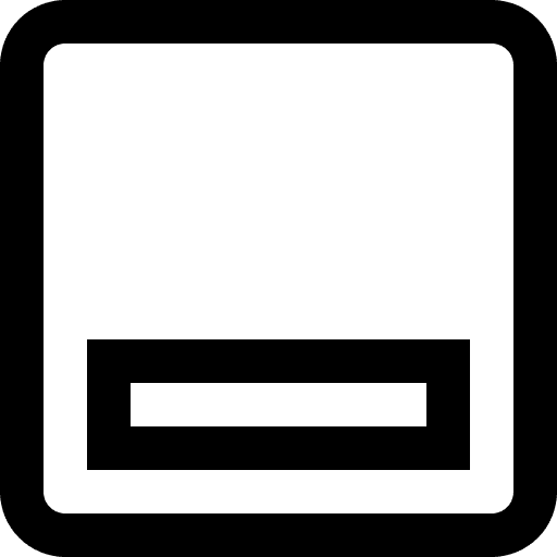 Minimize multimedia option button minimize icon