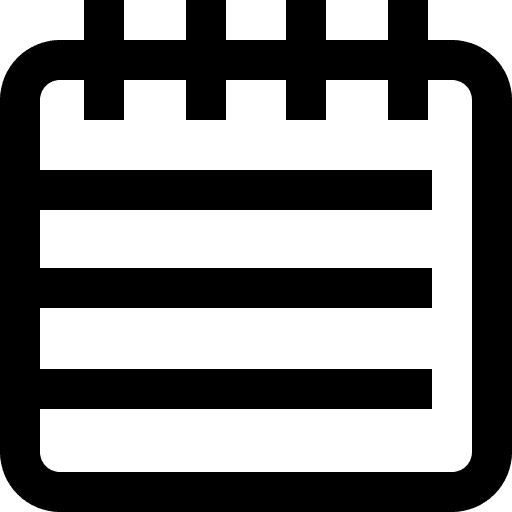 Notepad notebook ui notepad icon