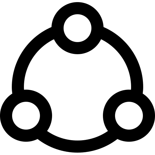 Share connector social media interface icon