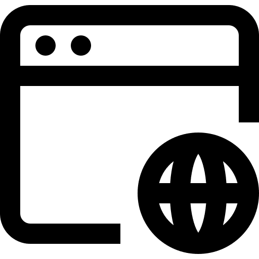 Website search page search engine icon