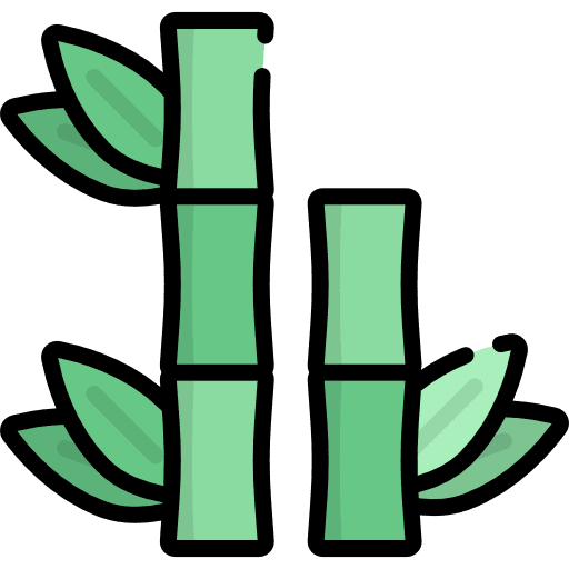 Bamboo farming and gardening nature garden icon
