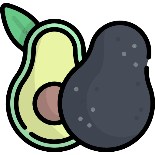 Avocado vegan supermarket ecology and environment icon