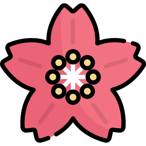 Cherry blossom spring cherry blossom gardening icon