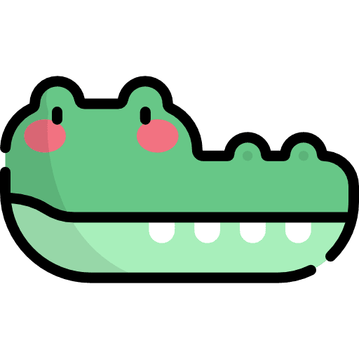 Crocodile nature alligator reptile icon