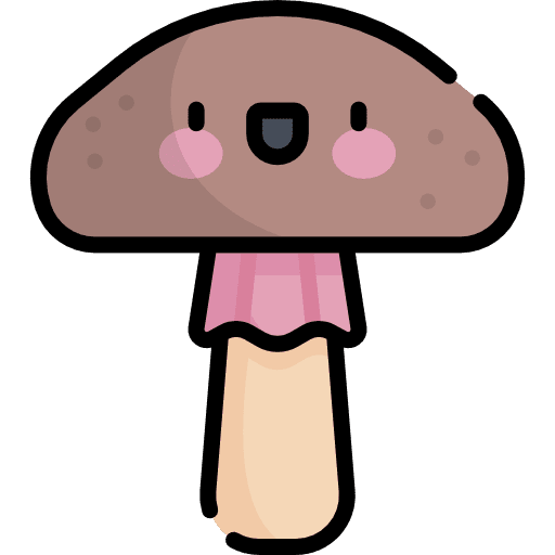 Mushroom vegetable farming and gardening vegetarian icon