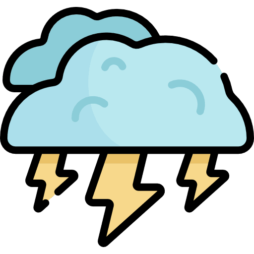 Thunder thunder weather nature icon