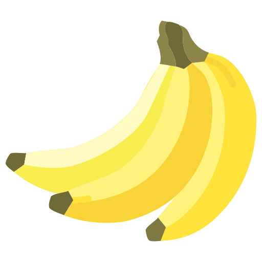 Bananas food and restaurant healthy food fruit icon