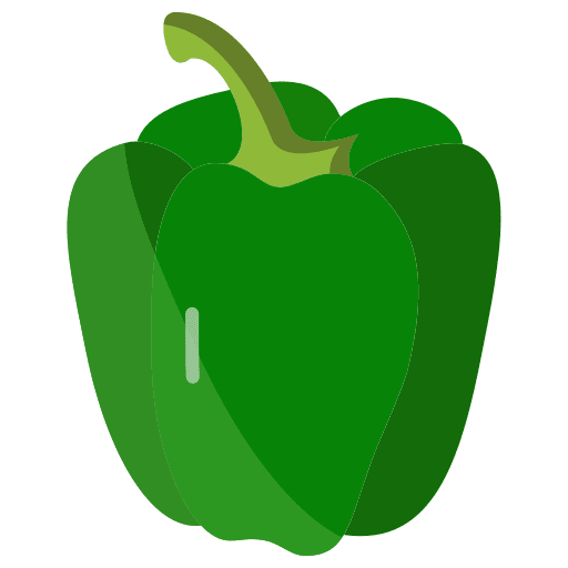 Bell pepper food and restaurant organic vegetable icon