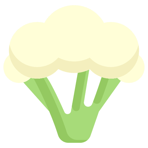 Cauliflower vegetable organic vegetarian icon