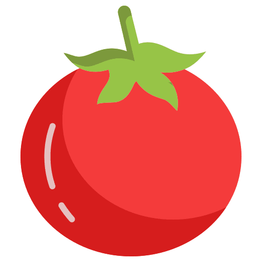 Tomato organic farming and gardening diet icon