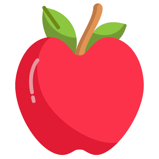 Apple vegan fruit vegetarian icon