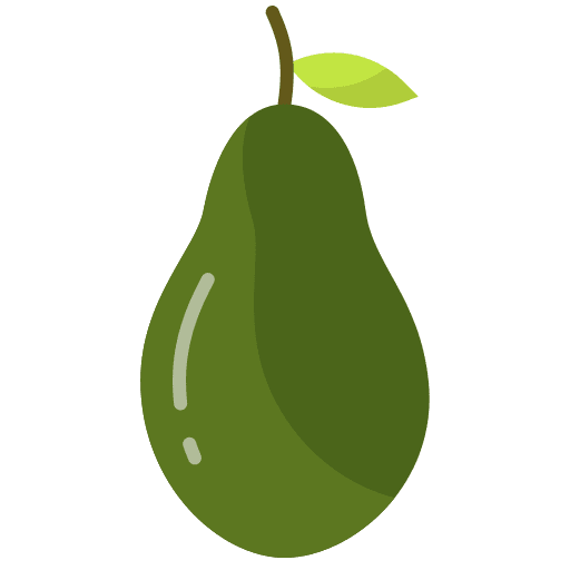 Avocado organic avocado vegetarian icon