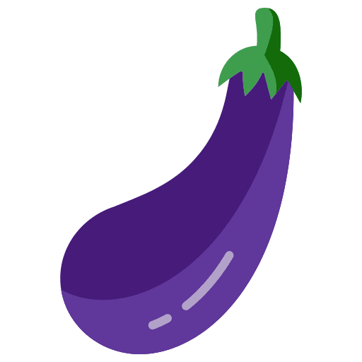 Eggplant vegetable farming and gardening eggplant icon