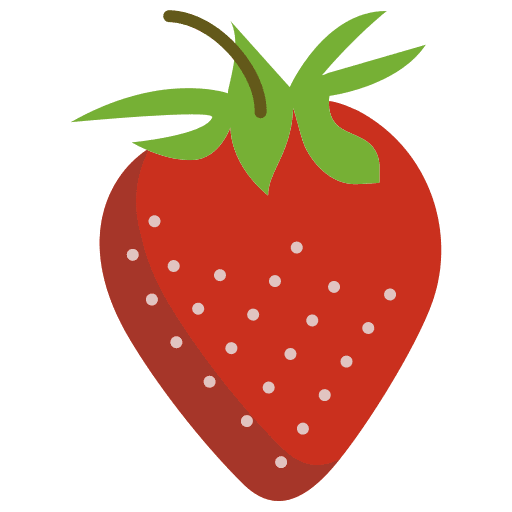 Strawberry farming and gardening organic strawberry icon