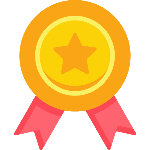 Medal insignia rosette medal icon