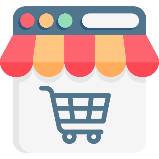 Online shop web page ecommerce choose icon