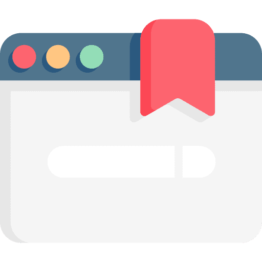 Bookmark marketing webpage bookmark icon