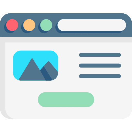 Landing page content portal landing page icon