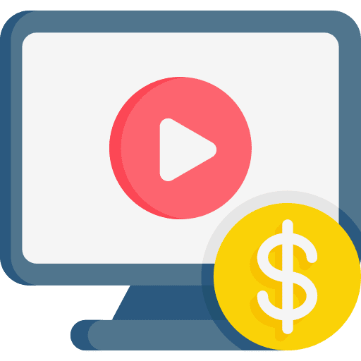 Monetization music and multimedia social media monetization icon