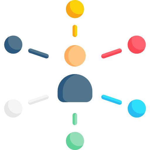 Omnichannel merchandising laptop commerce and shopping store icon