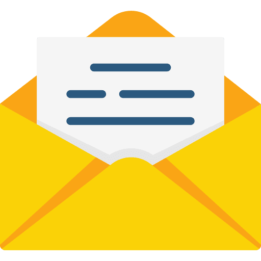 Open contents envelope open icon