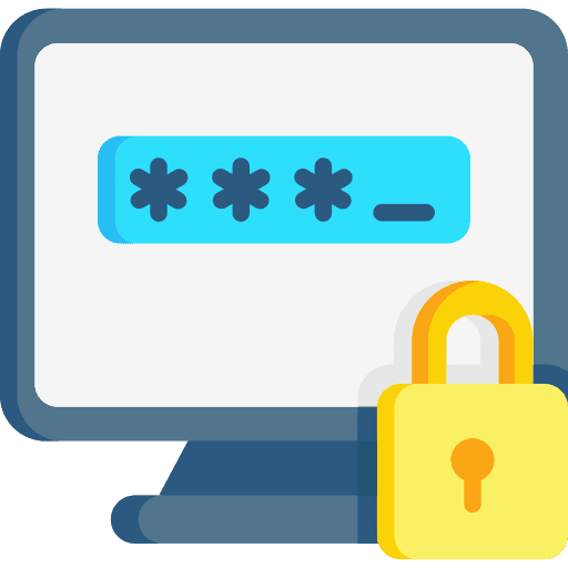 Password computer screen screen password icon