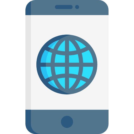 Smartphone electronics cellphone internet icon