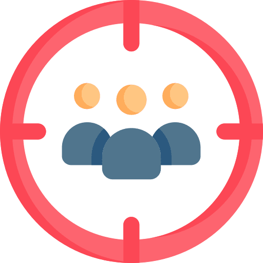 Target audience segmentation marketing target audience icon