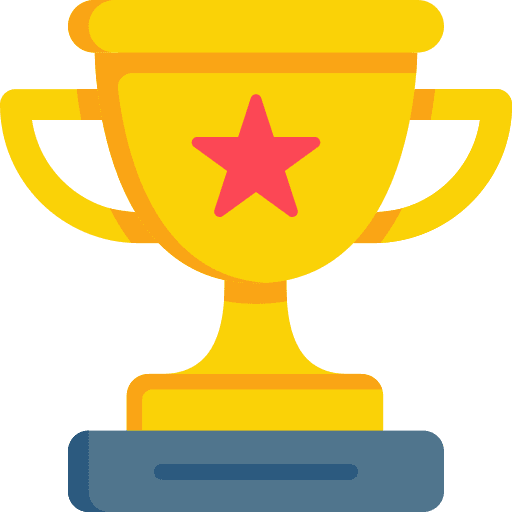 Trophy champion goal winner icon