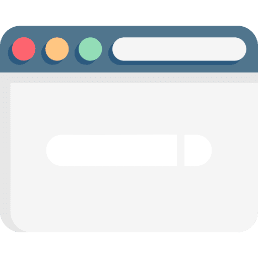 Browser business and finance interface internet icon