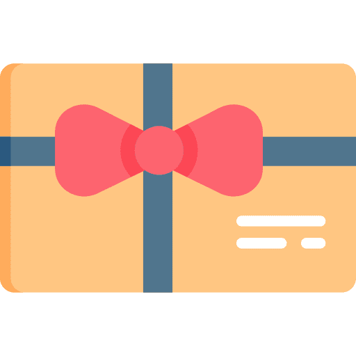Gift card gift gift voucher birthday and party icon