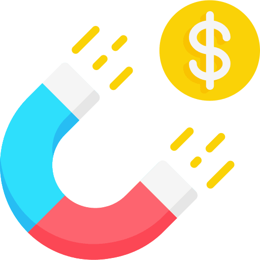 Money magnet money magnet business and finance security icon