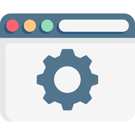 Optimization gear web batch icon