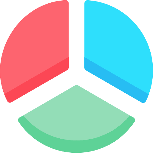 Pie chart stat stats graphic icon