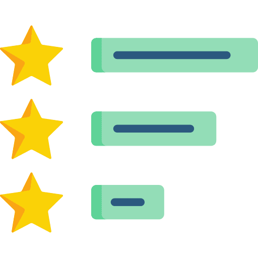 Review social media review ui icon