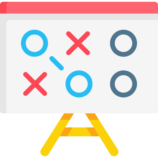 Strategic plan planning sport sports and competition icon