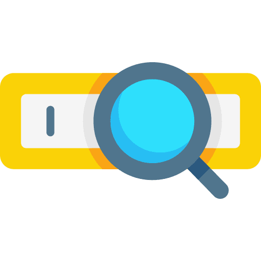 Web search engine loupe magnifying glass web search engine icon