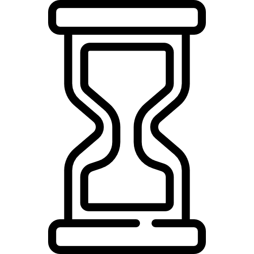 Hourglass time and date hourglass tools and utensils icon