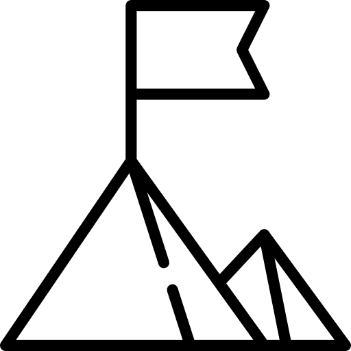 Goal landscape nature goal icon