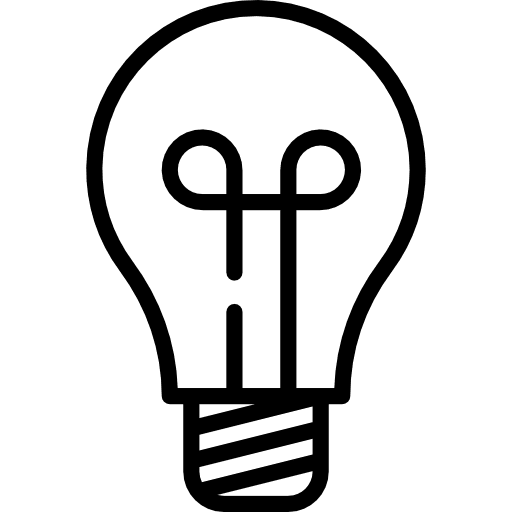 Idea electricity illumination invention icon