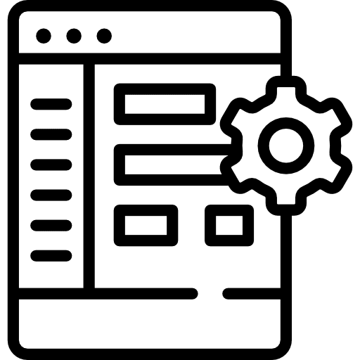 Browser interface seo and web internet icon