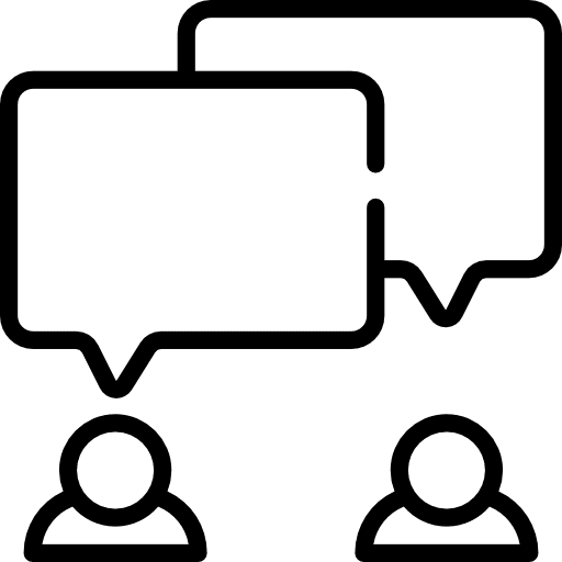 Chat talk speech balloon communications icon