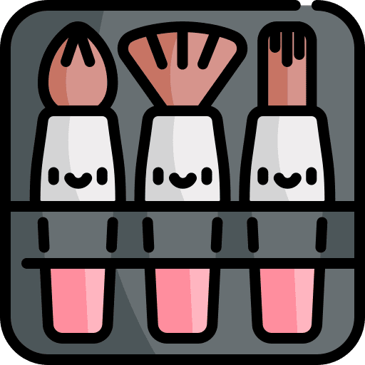 Brush make up fashion brushes icon Brush make up fashion brushes icon