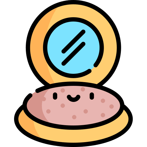 Powder women make up beauty icon Powder women make up beauty icon